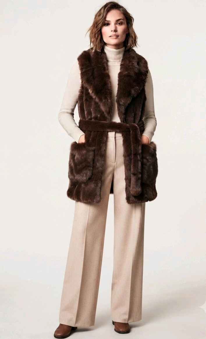 Longline Belted Vest