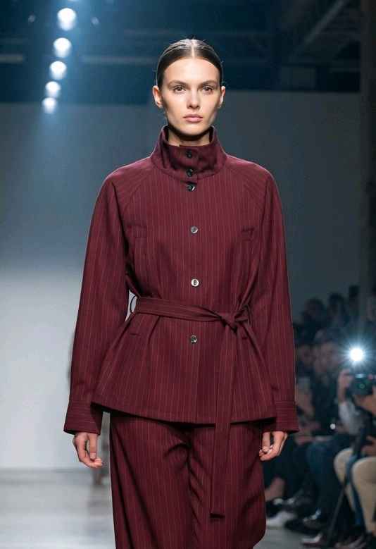 Fitted Jacket with Stripes