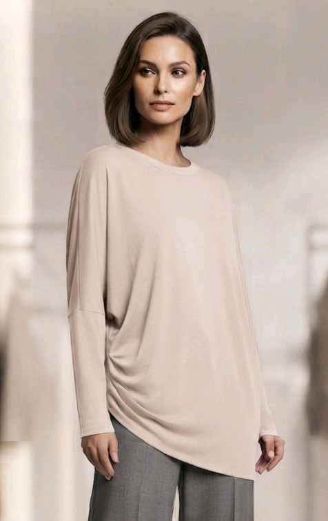 Asymmetric Oversize Blouse