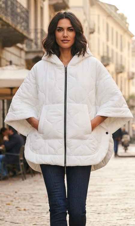 Oversized Quilted Hooded Jacket