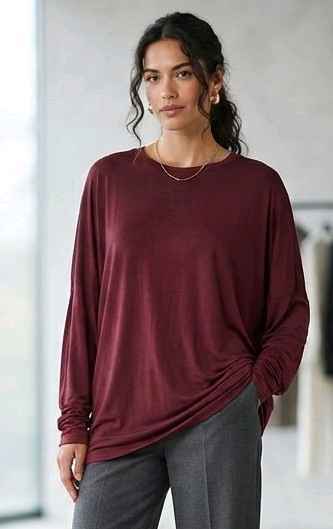Oversized Ruched T‑Shirt