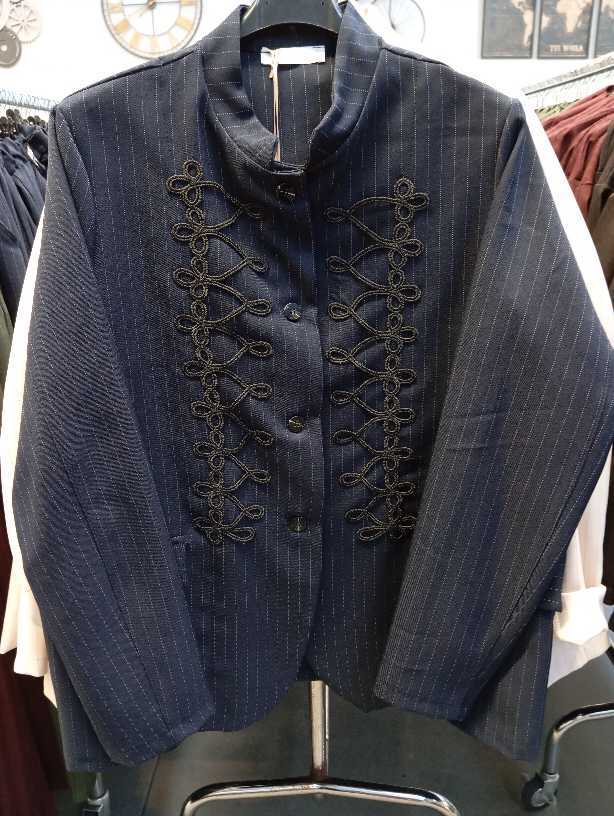 Tailored Jacket with Stand Collar