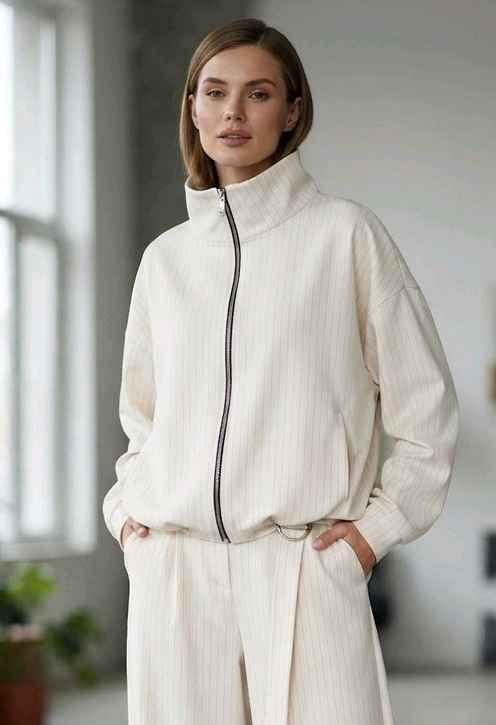 Oversized Striped Jacket