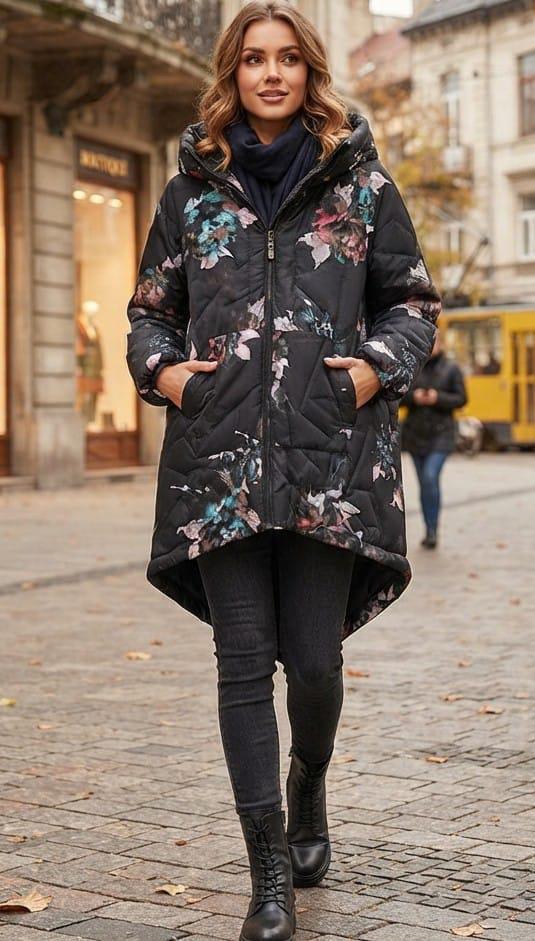 Quilted Hooded Coat