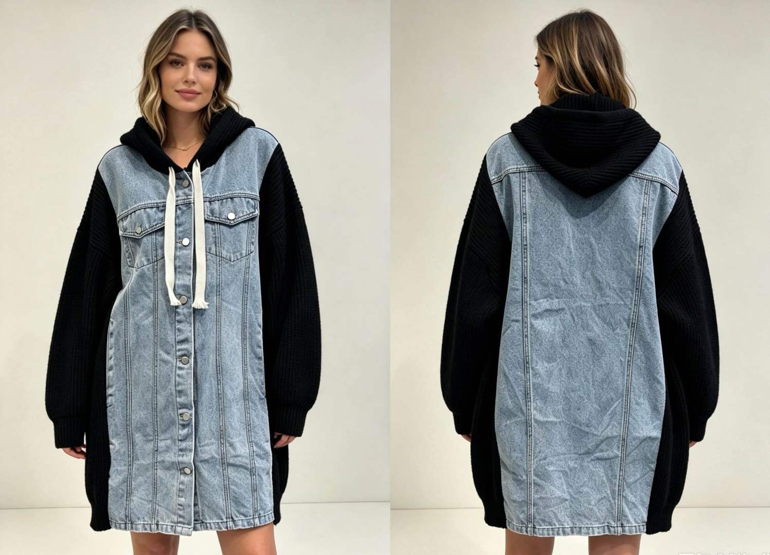 Oversize Hooded Coat