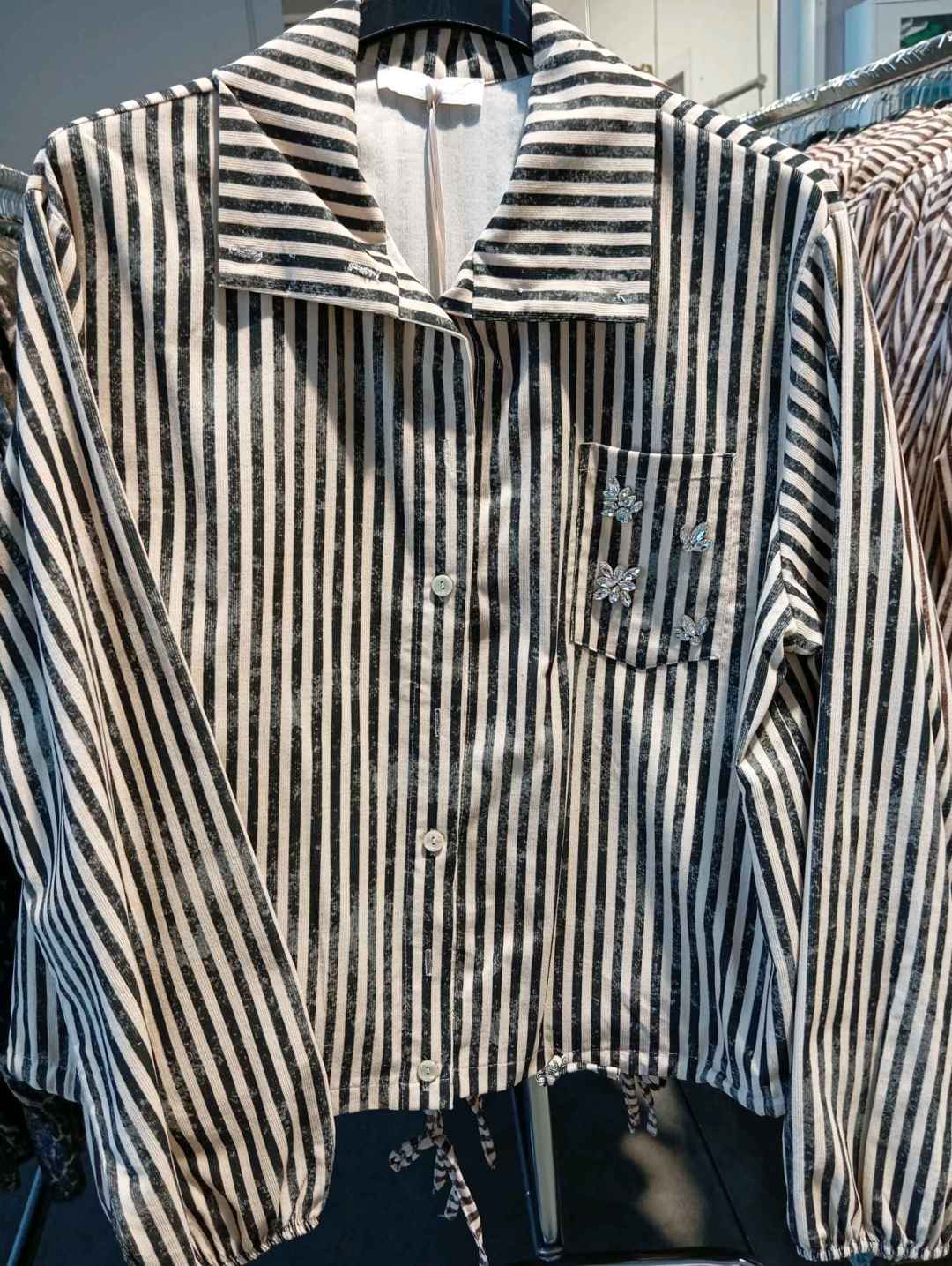 Striped Shirt Jacket