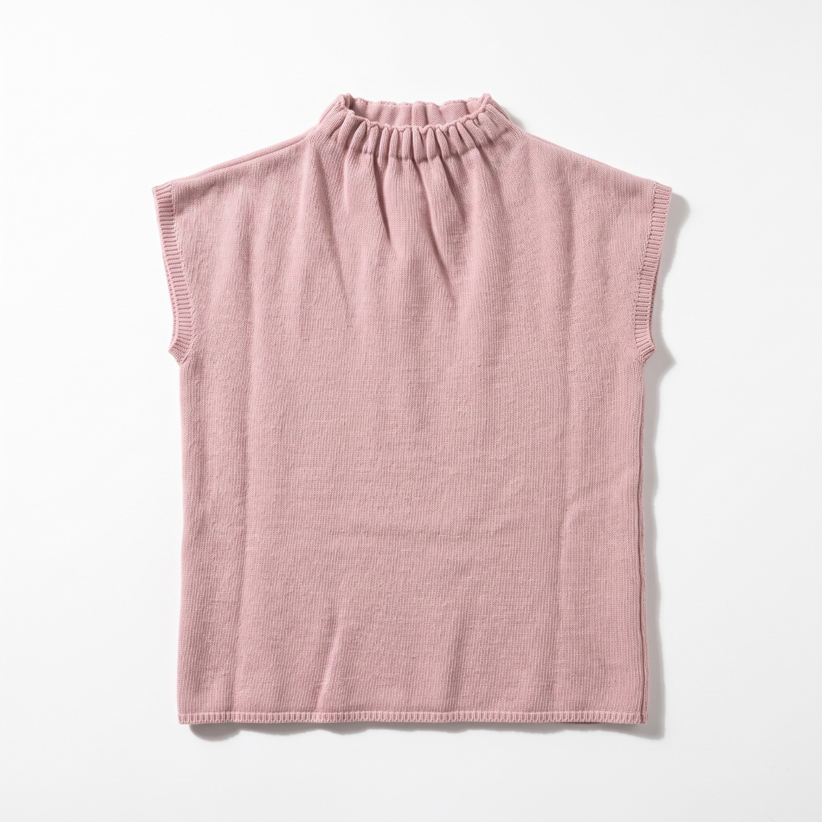 Gathered Mock-Neck Top