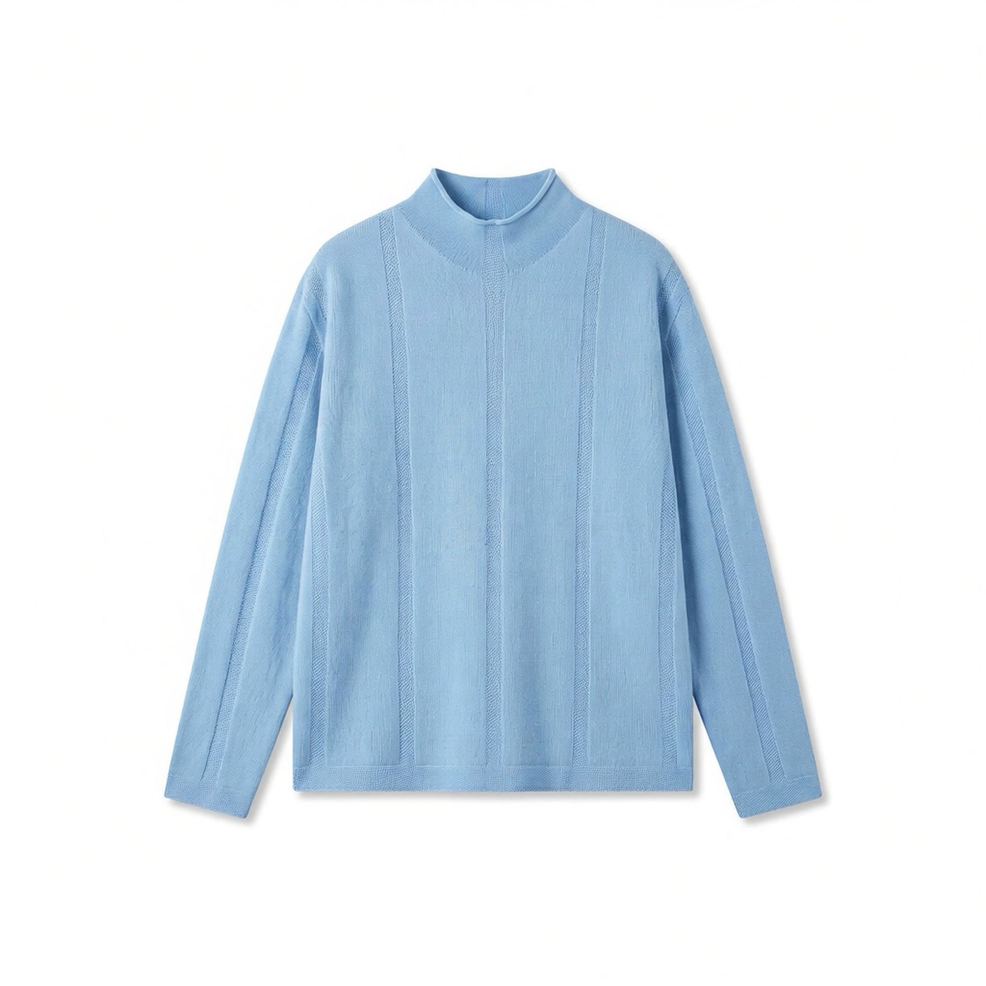 Straight Funnel-Neck Sweater