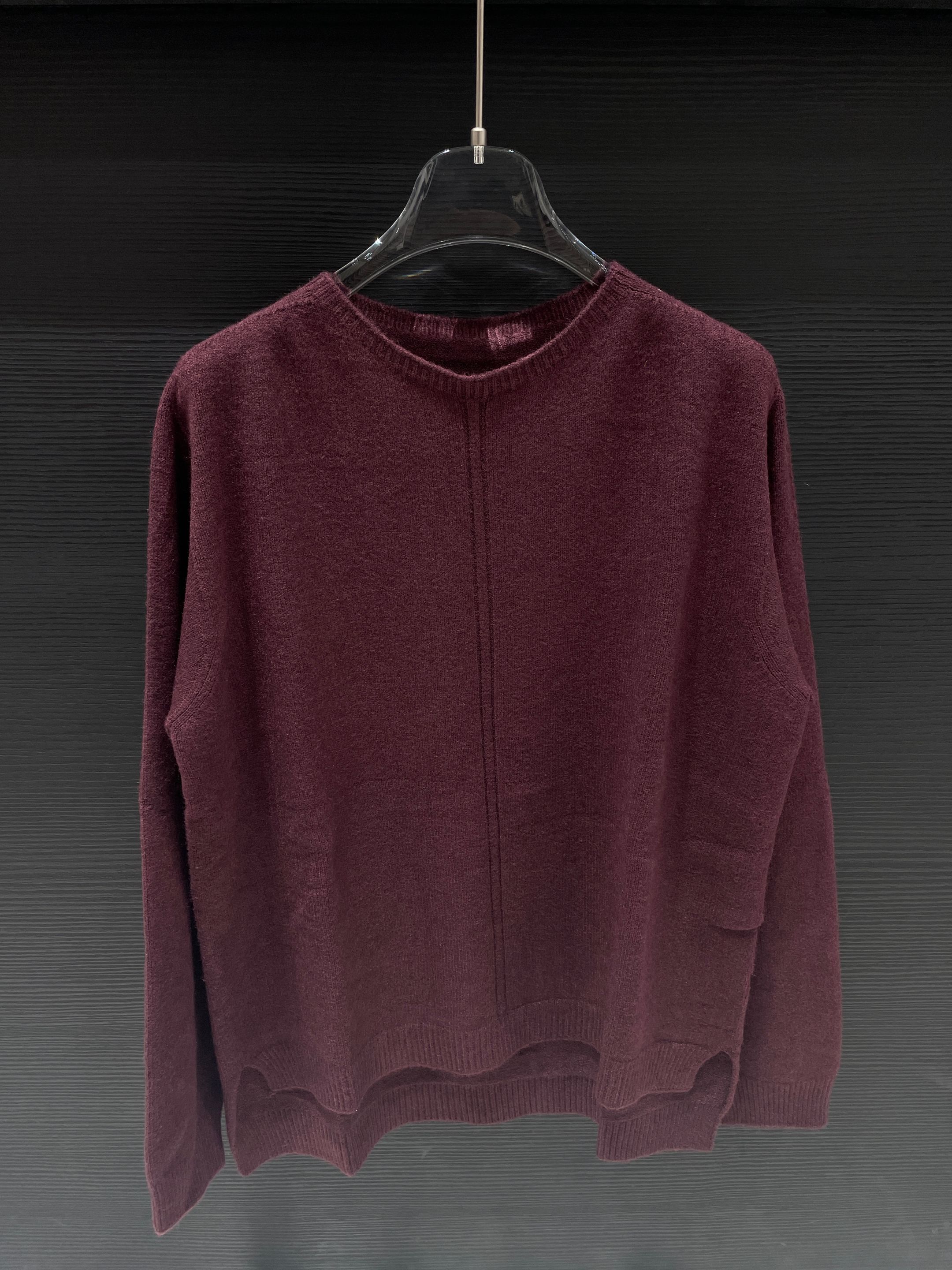 Longline Sweater with Cut-Outs