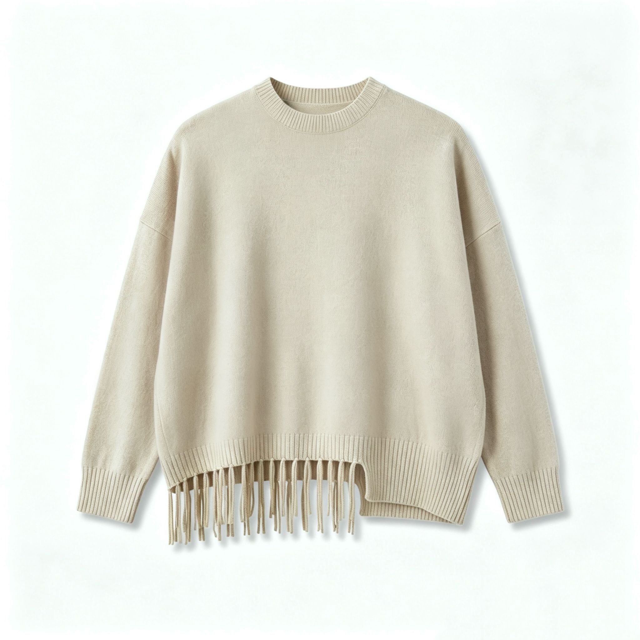 Oversized Fringe Sweater