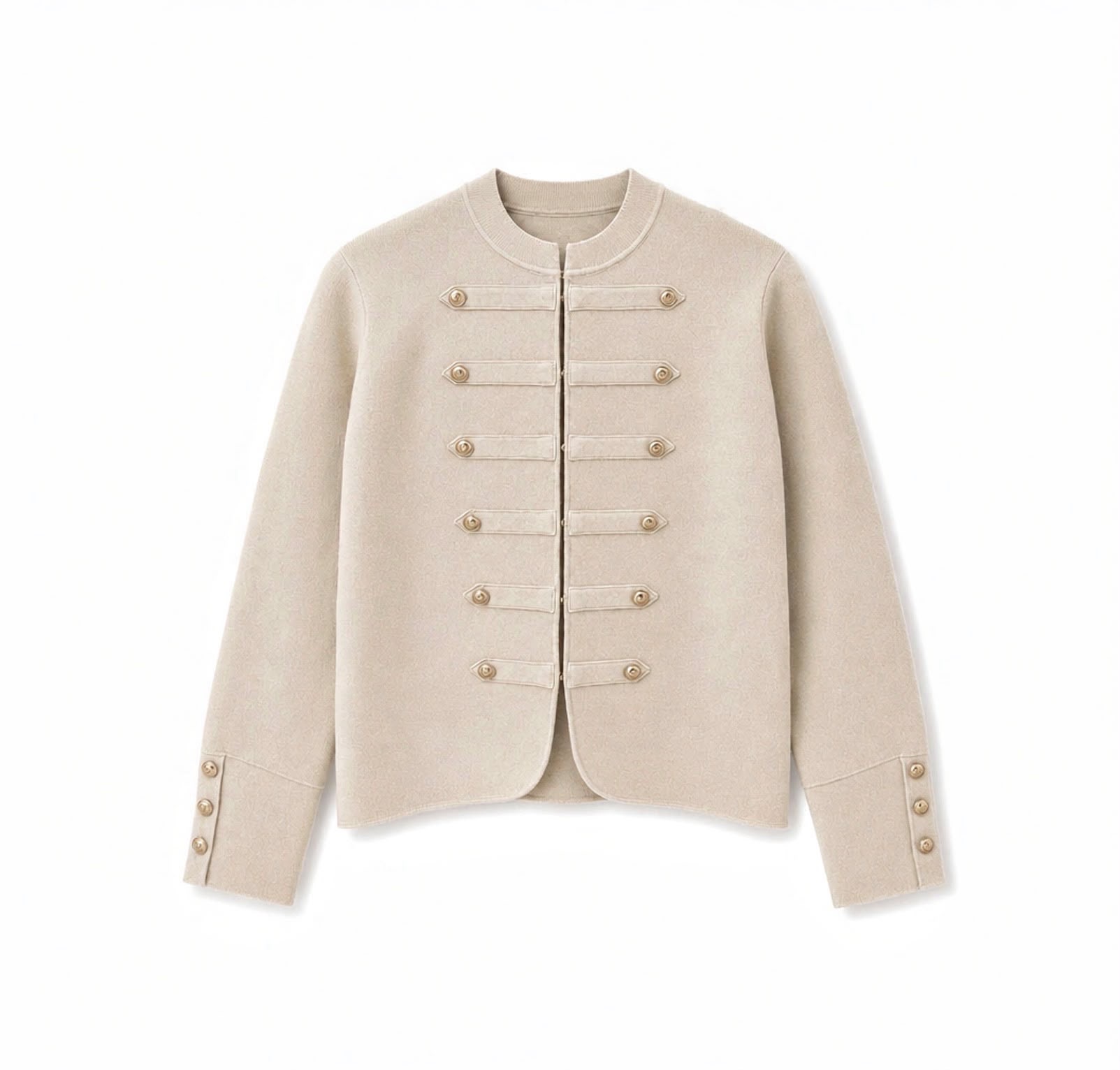 Tailored Hip-Length Cardigan