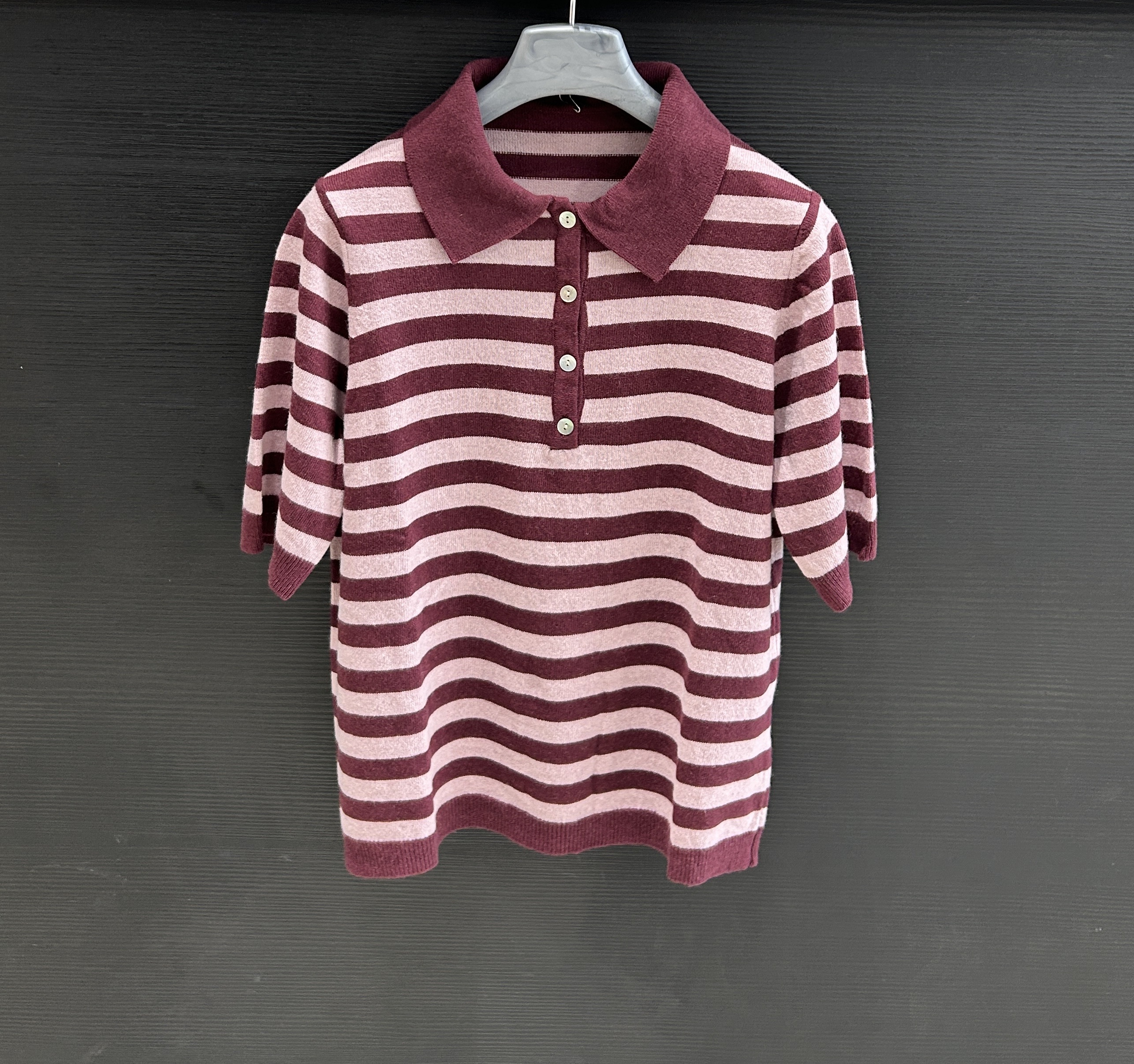 Striped Polo Sweater