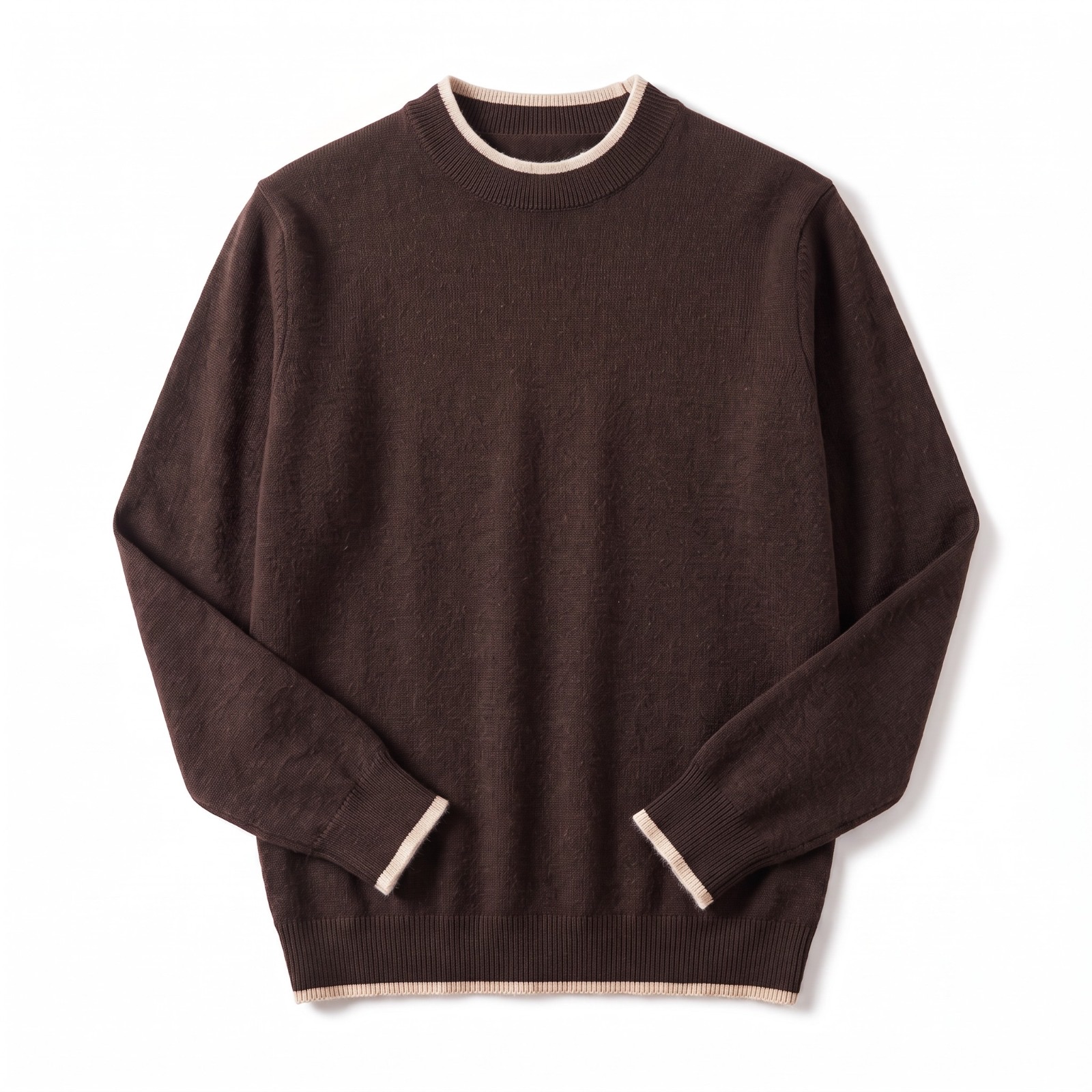 Round‑Neck Straight Sweater