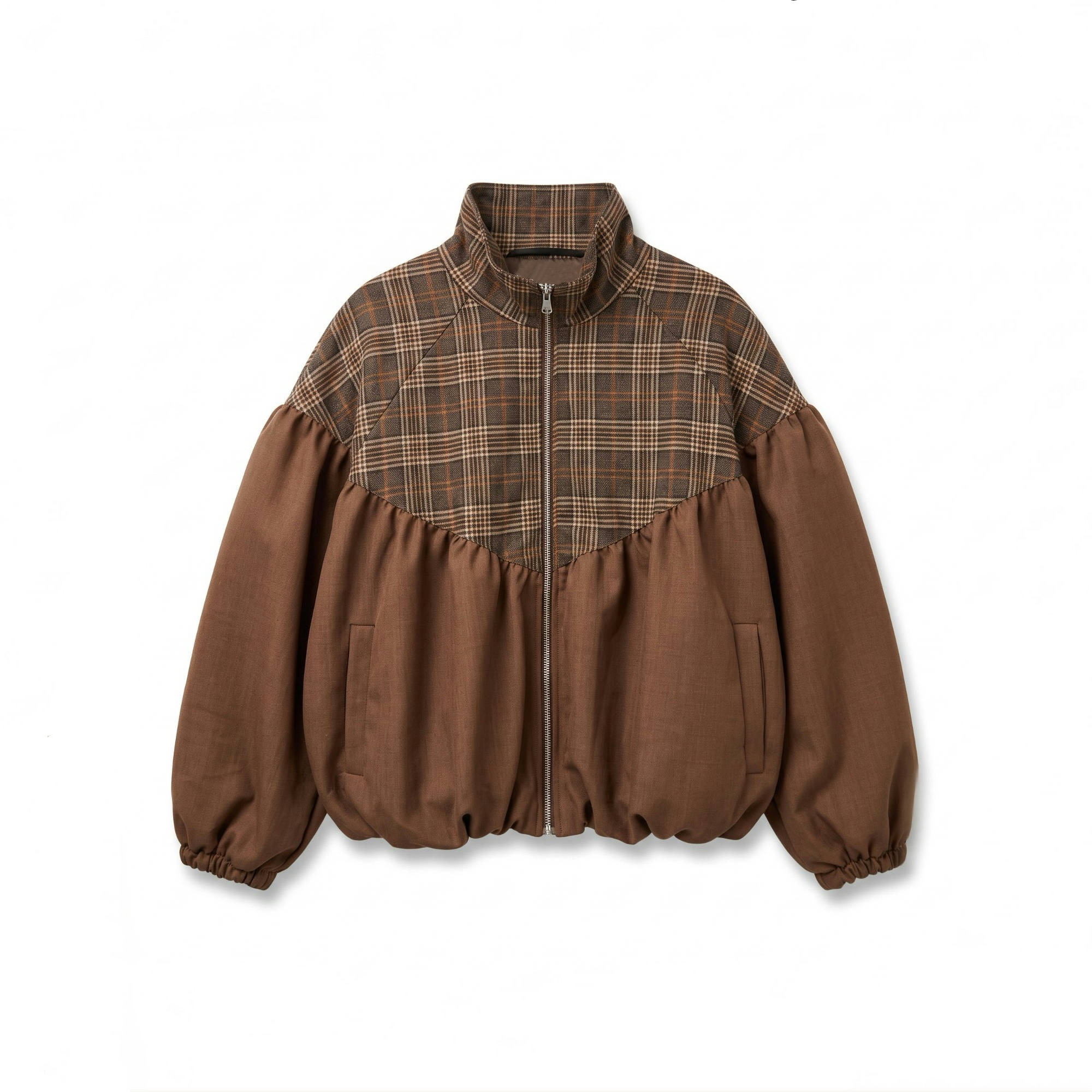Oversize Jacket with Stand Collar