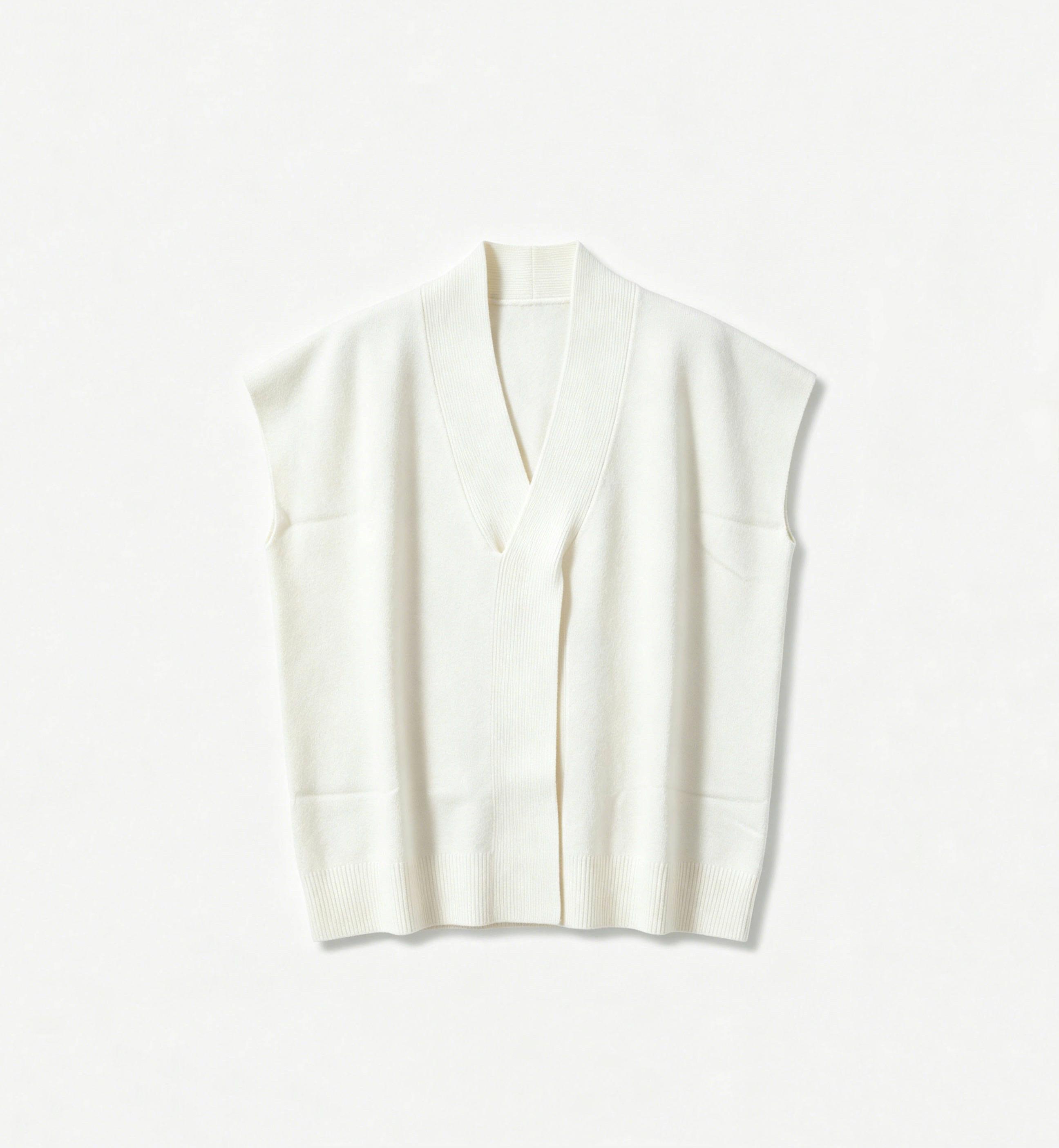 Relaxed V‑Neck Vest