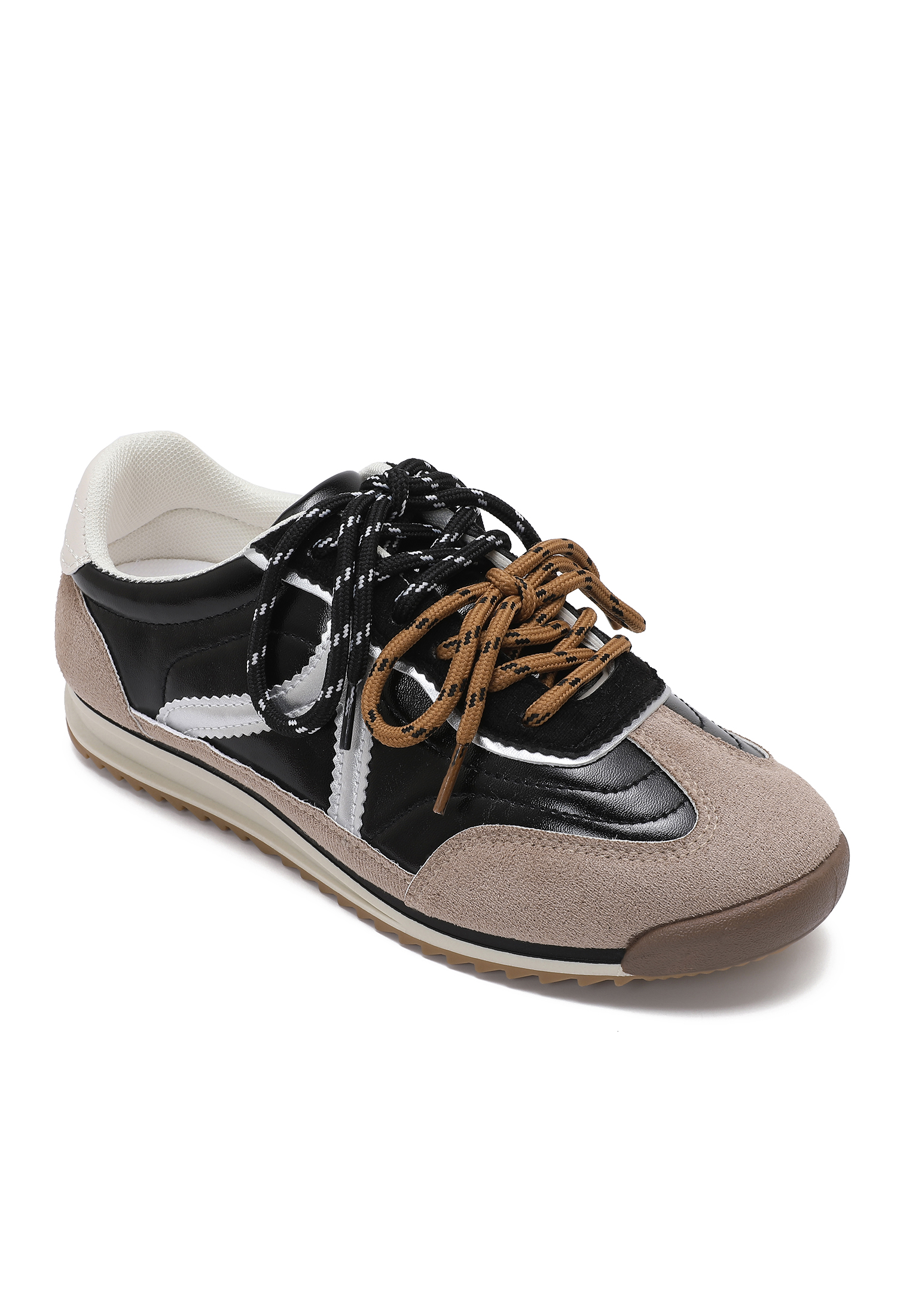Retro Suede-Detail Sneakers