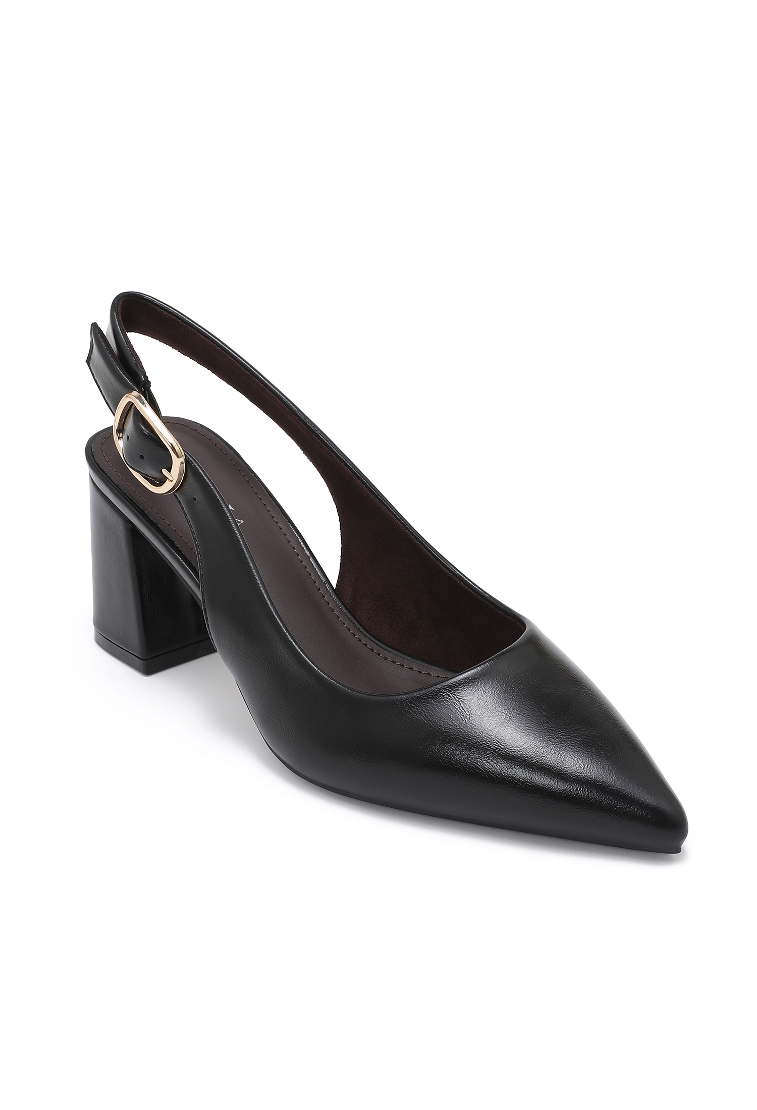 Slingback Block-Heel Pumps