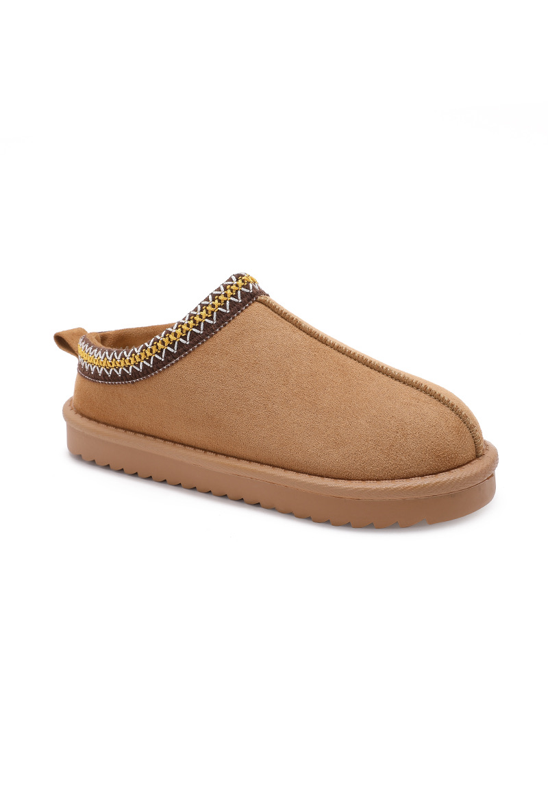 Slip-On Mules with Faux Fur