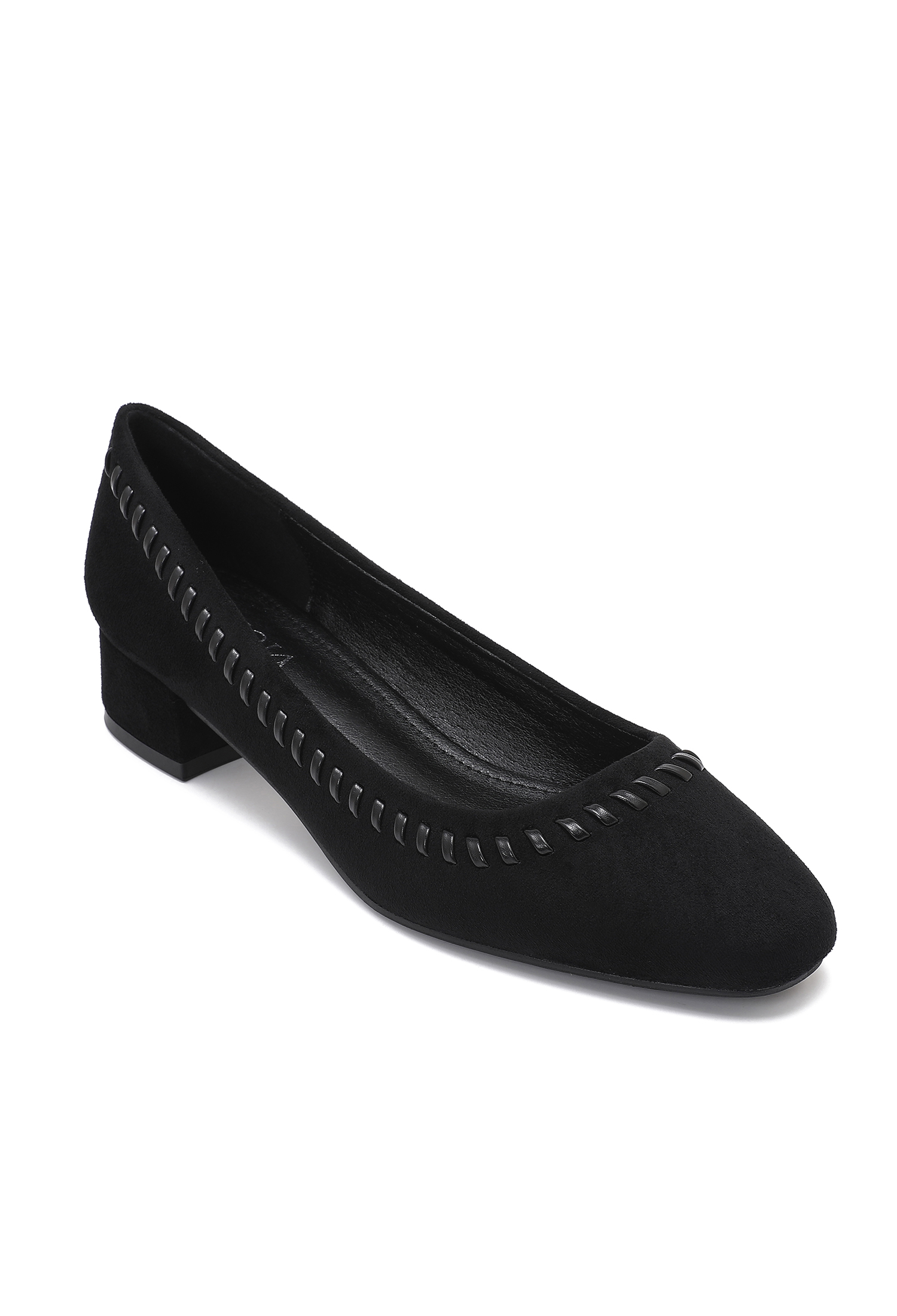 Classic Woven-Detail Pumps