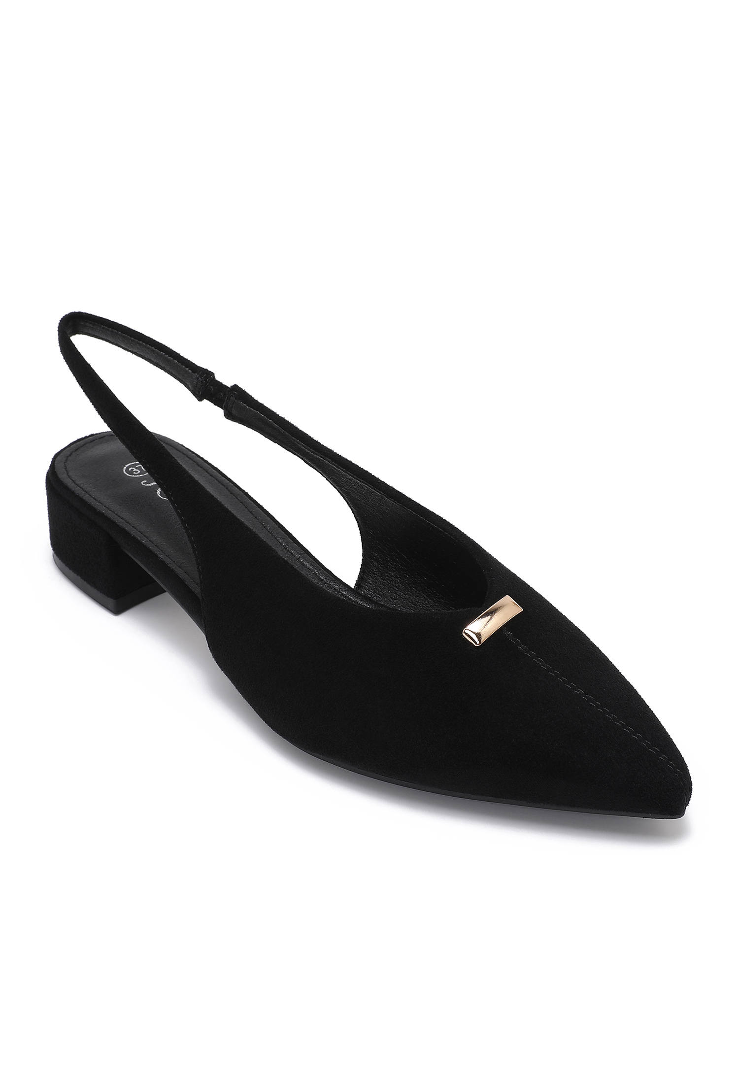Slingback Pumps with Decorative Accent