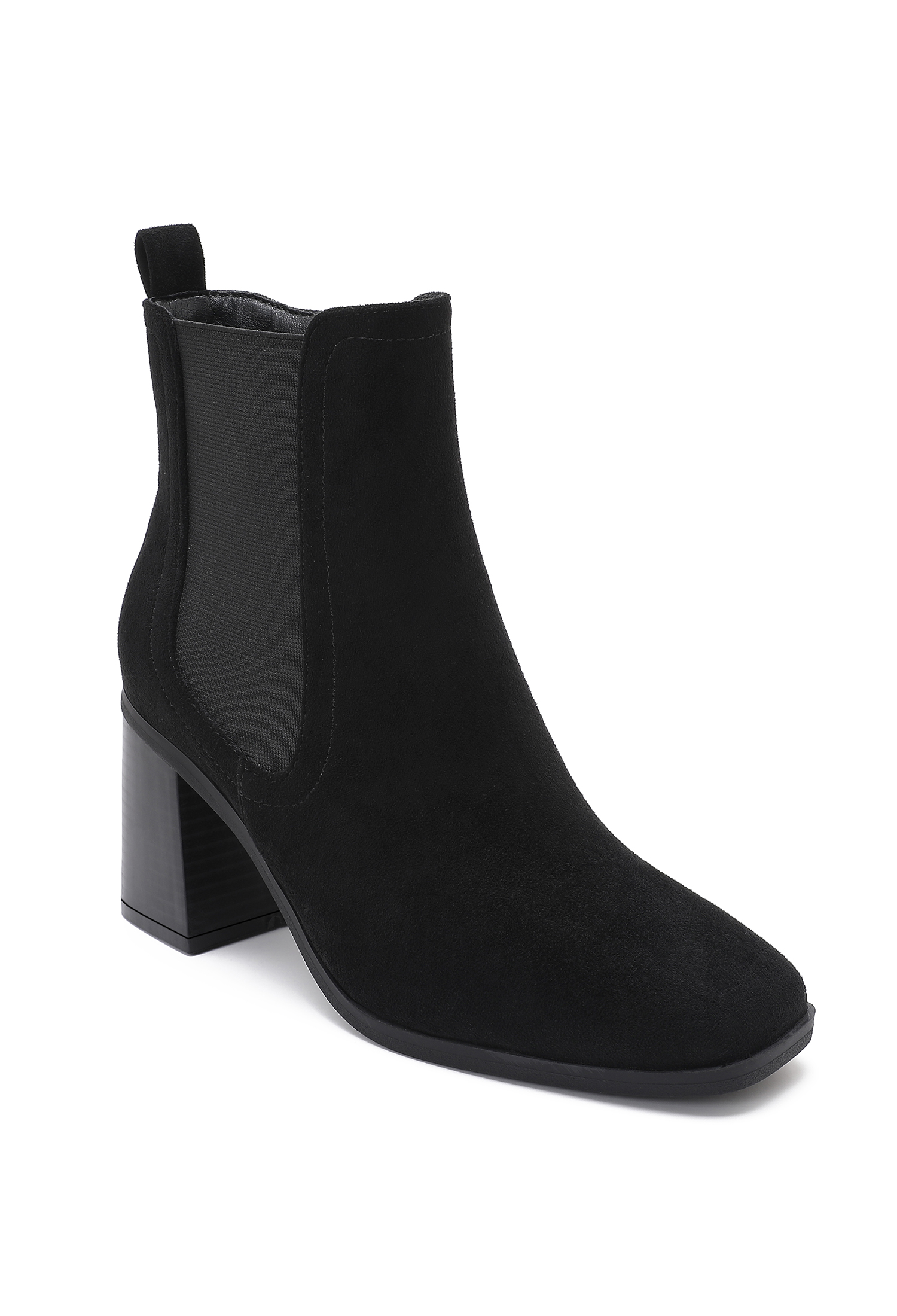 Chelsea Block Heel Ankle Boots