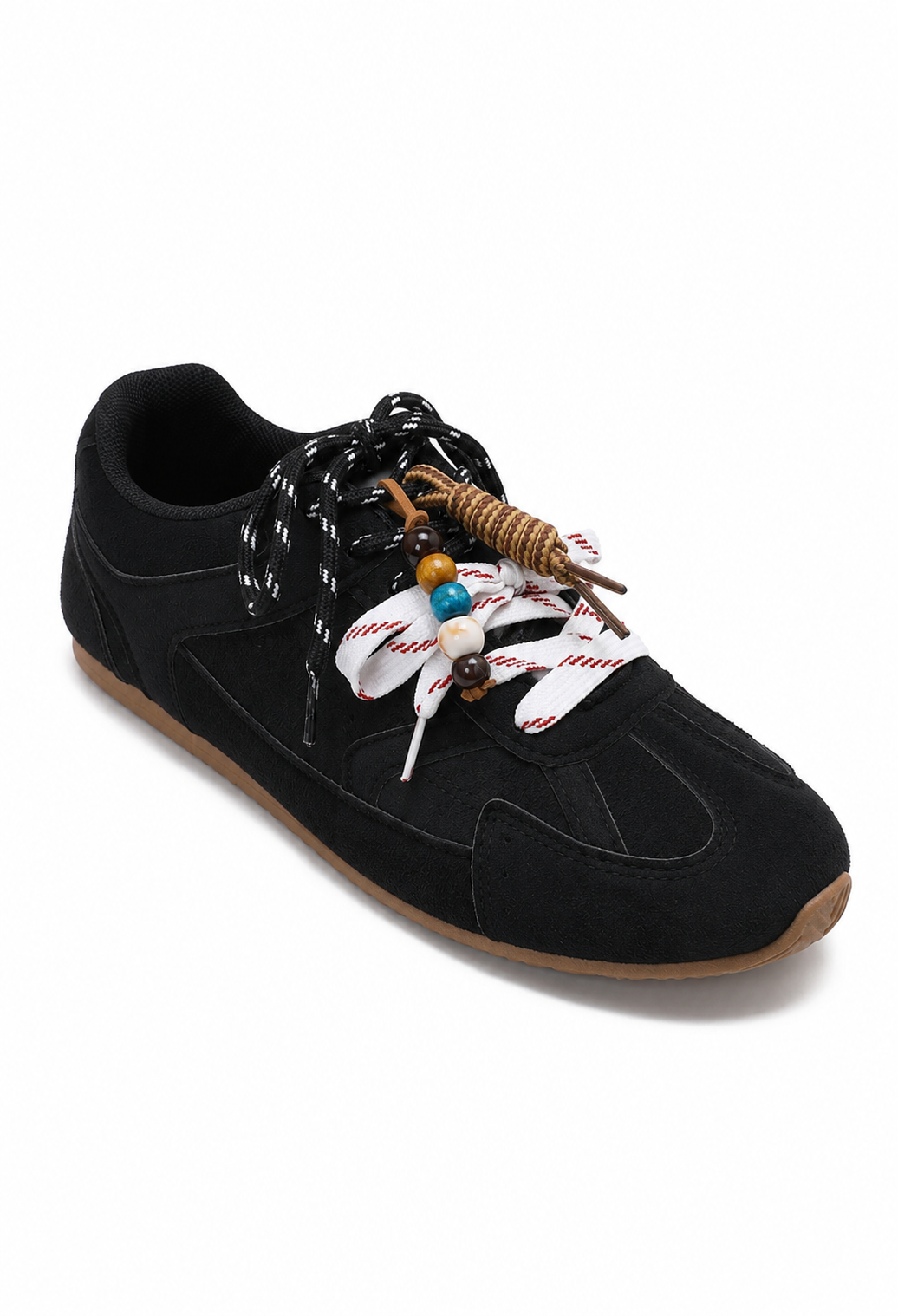 Casual Embellished Suede Sneakers
