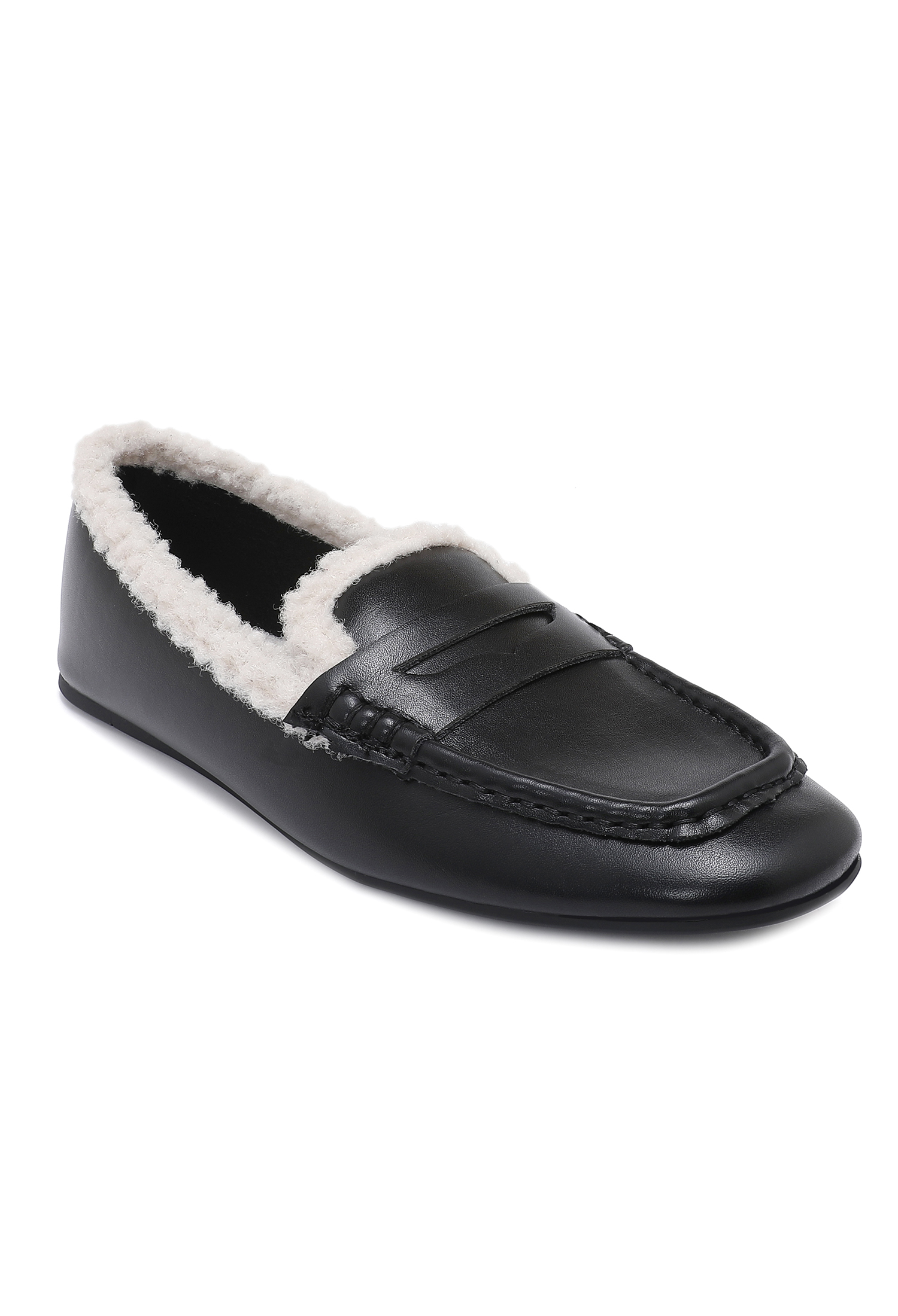 Fur-Trimmed Moccasins