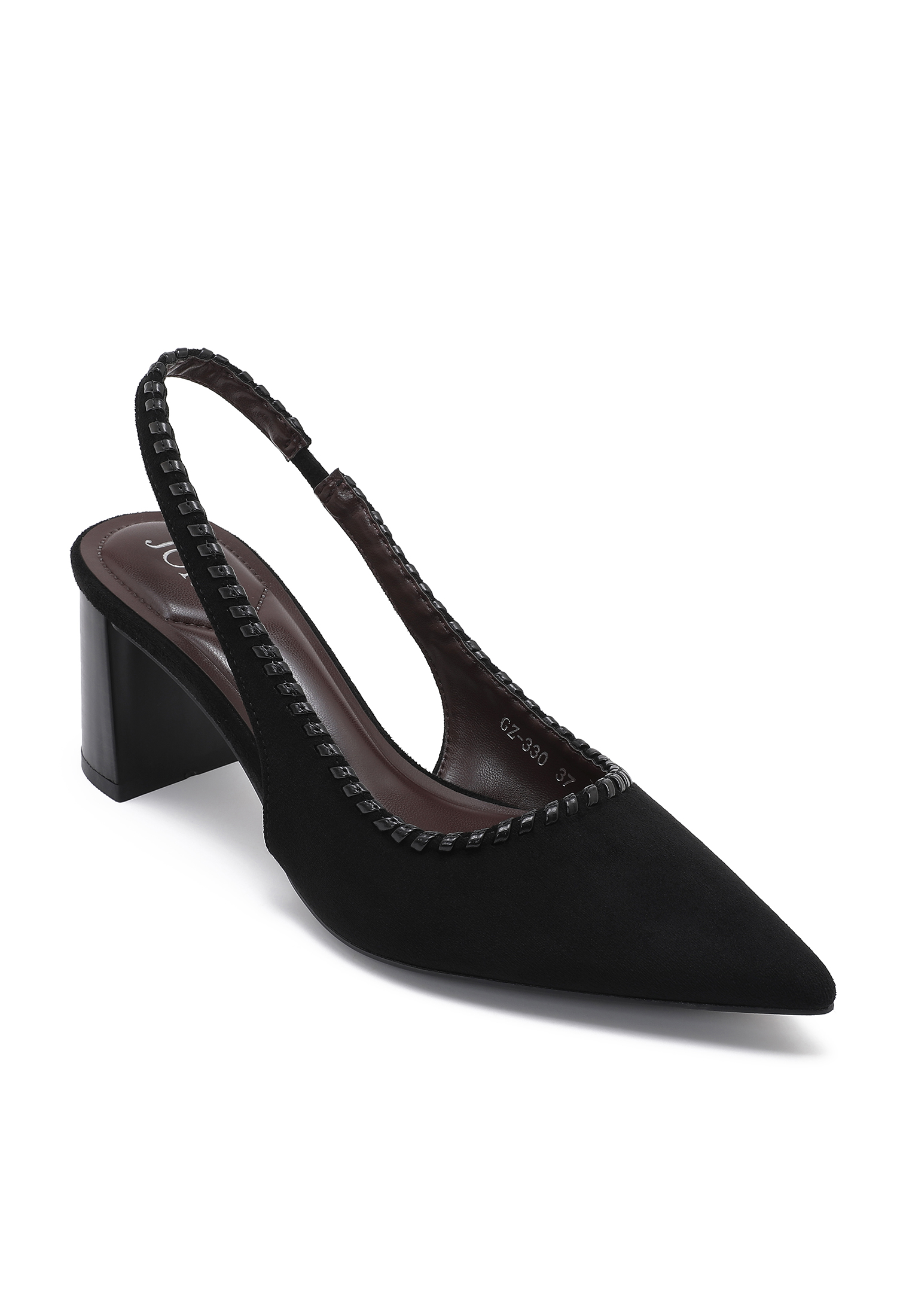 Slingback Pumps with Block Heel
