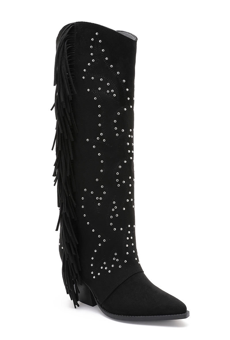 Fringed Cowboy Boots