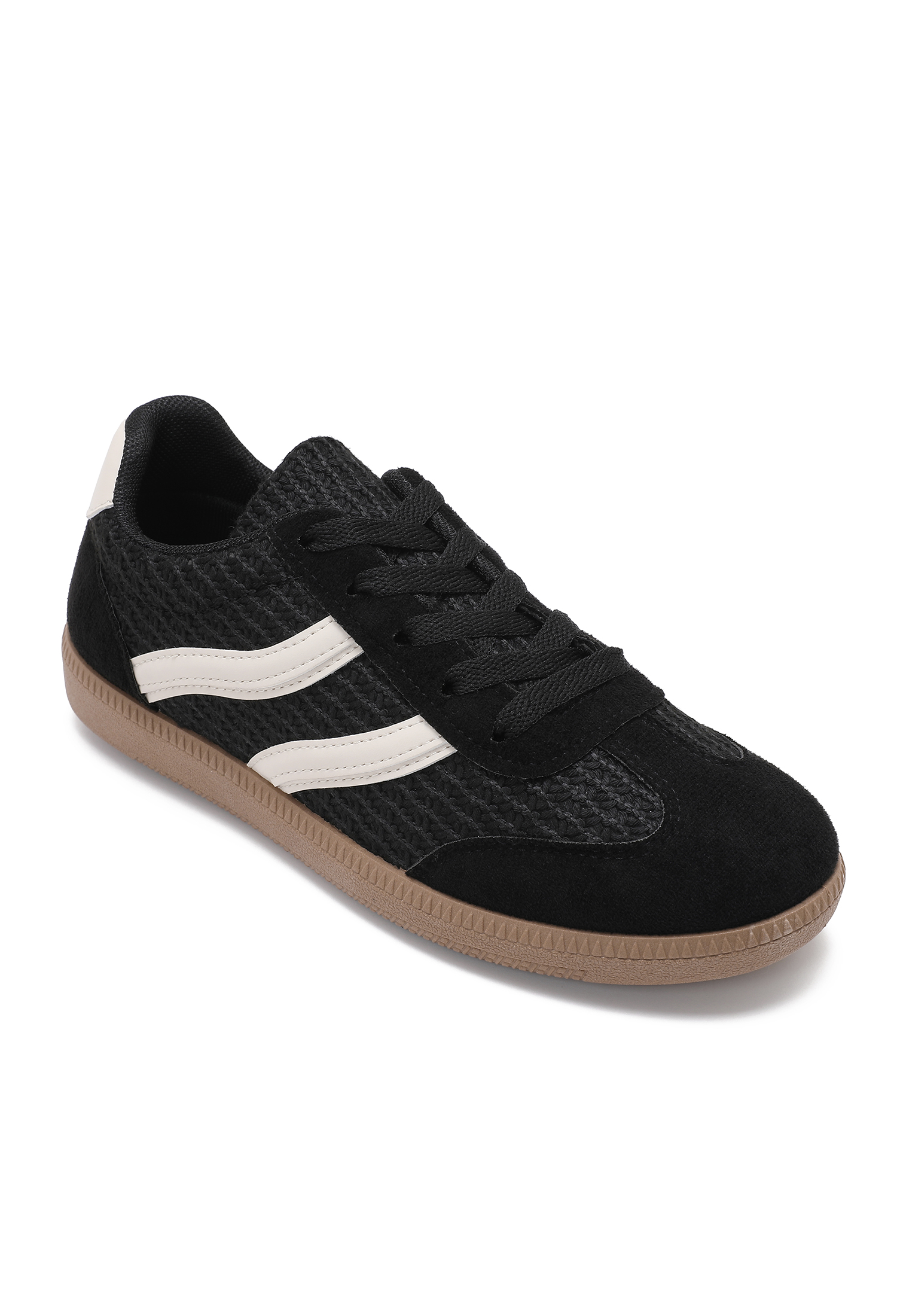 Woven Suede Sneakers