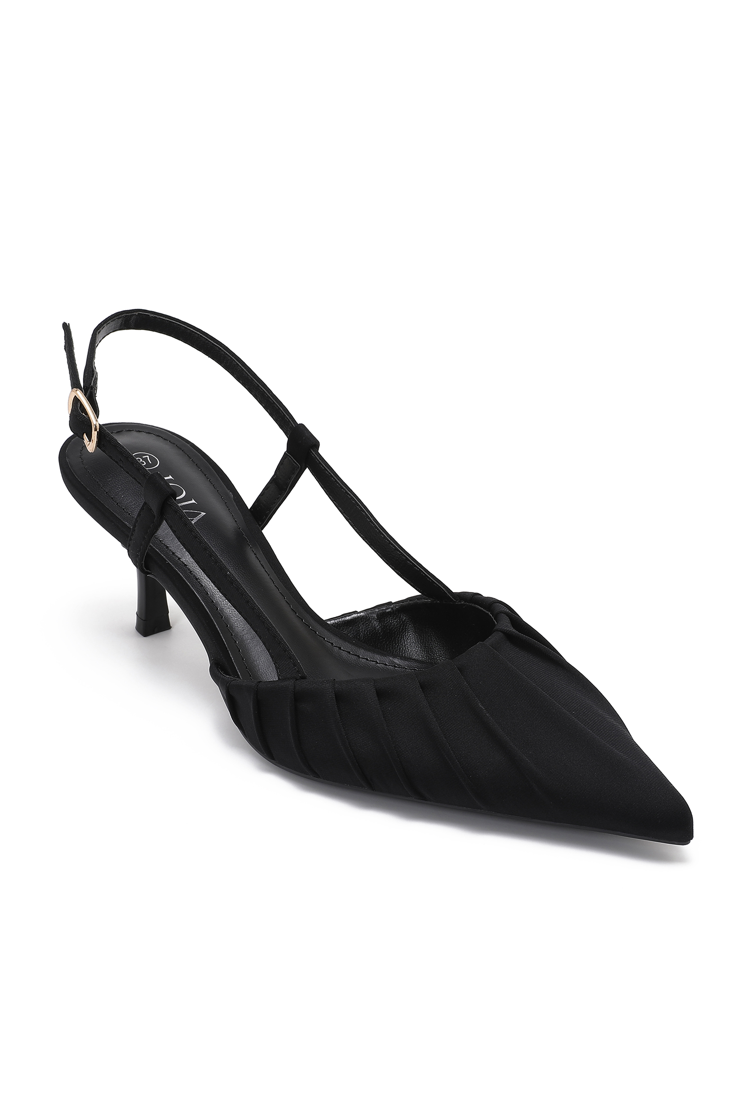 Slingback Ruched Pumps