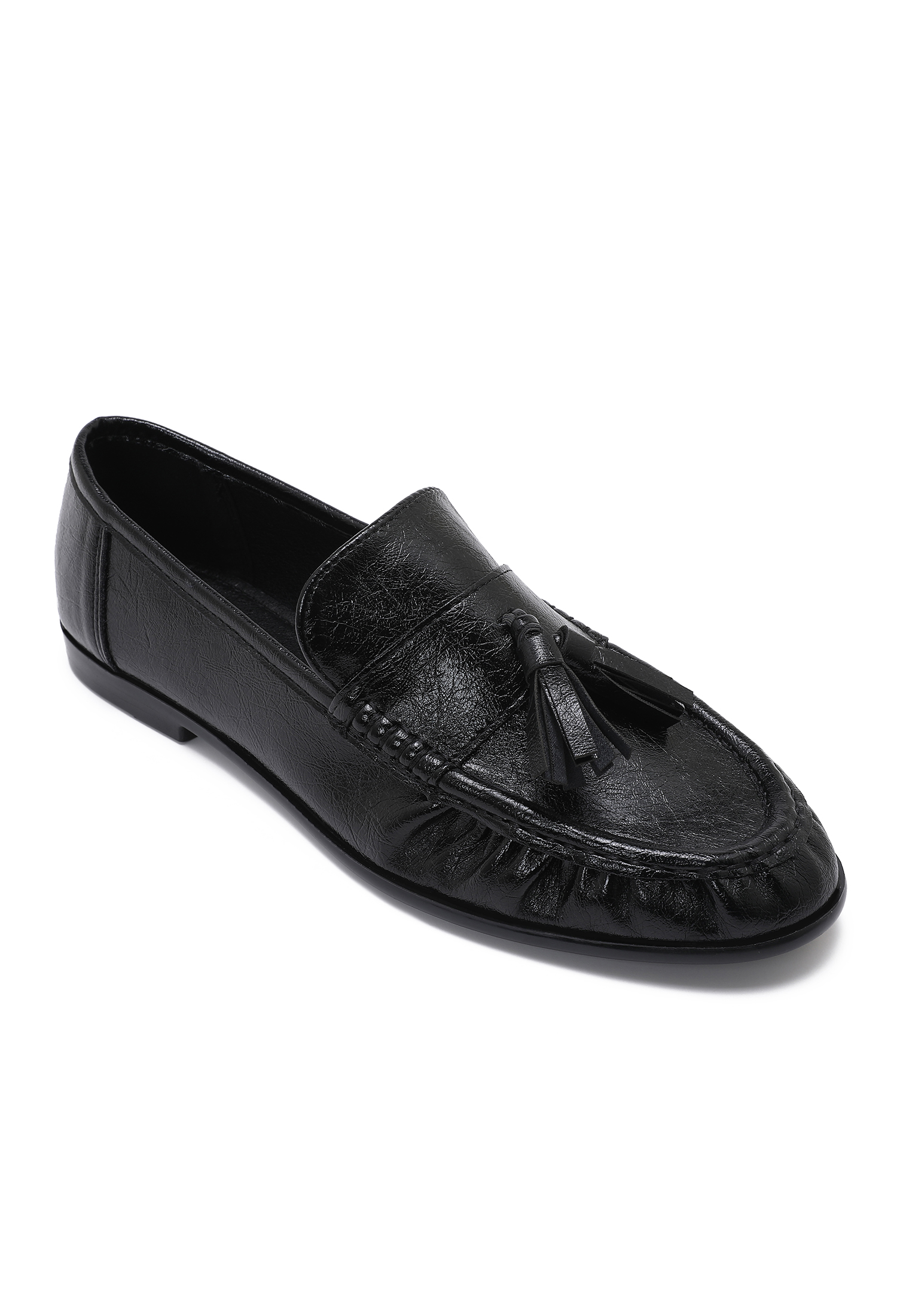 Fringe-Trim Loafers