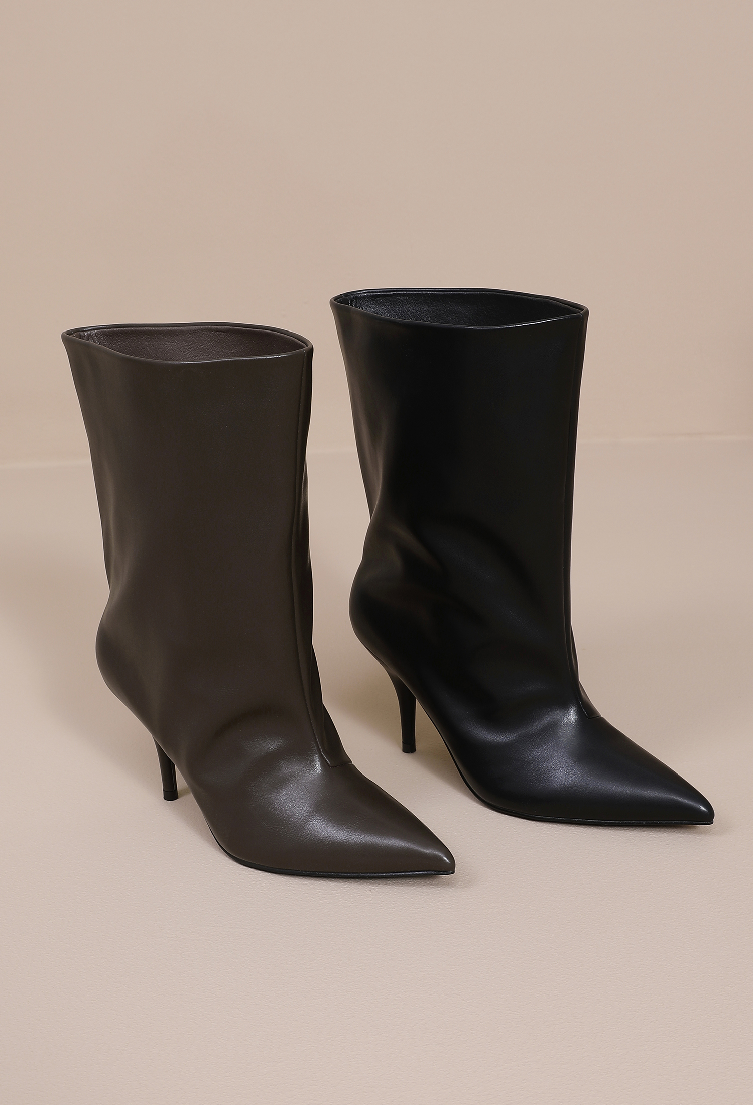 Pointed Toe Stiletto Ankle Boots