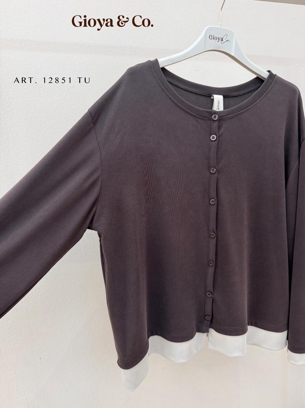 Relaxed Button-Through Cardigan