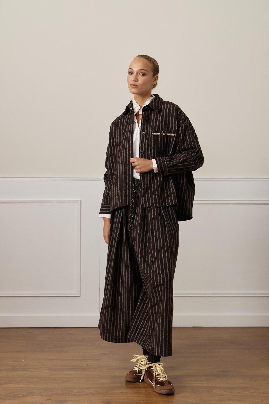 Oversized Striped Shirt