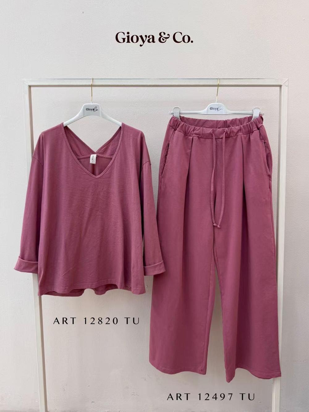 Wide Elastic-Waist Trousers