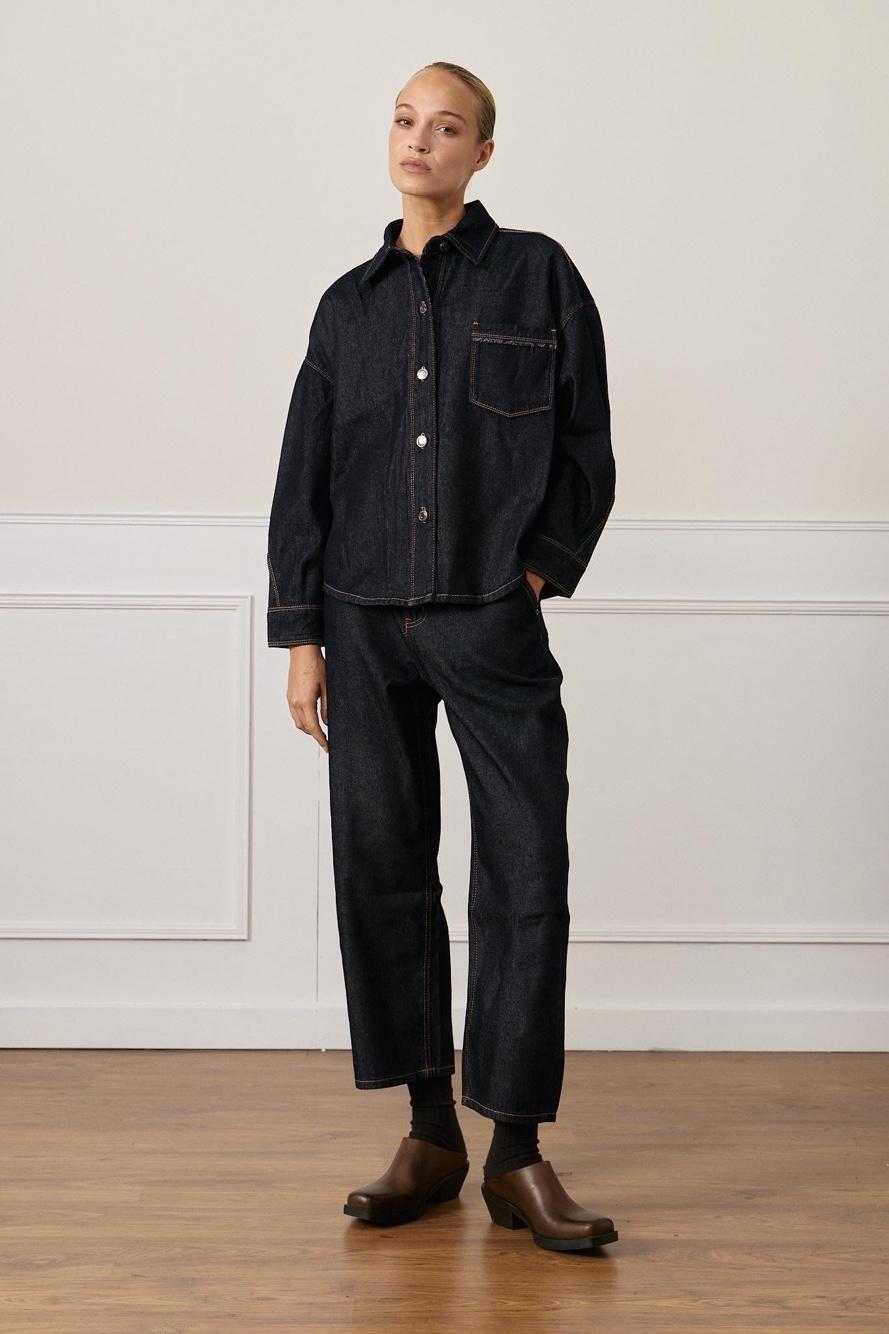 High-Rise Straight Jeans