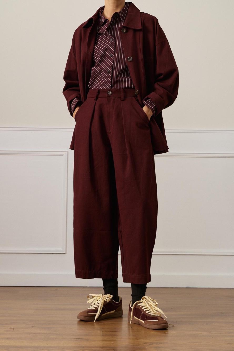 Balloon Pleated Trousers
