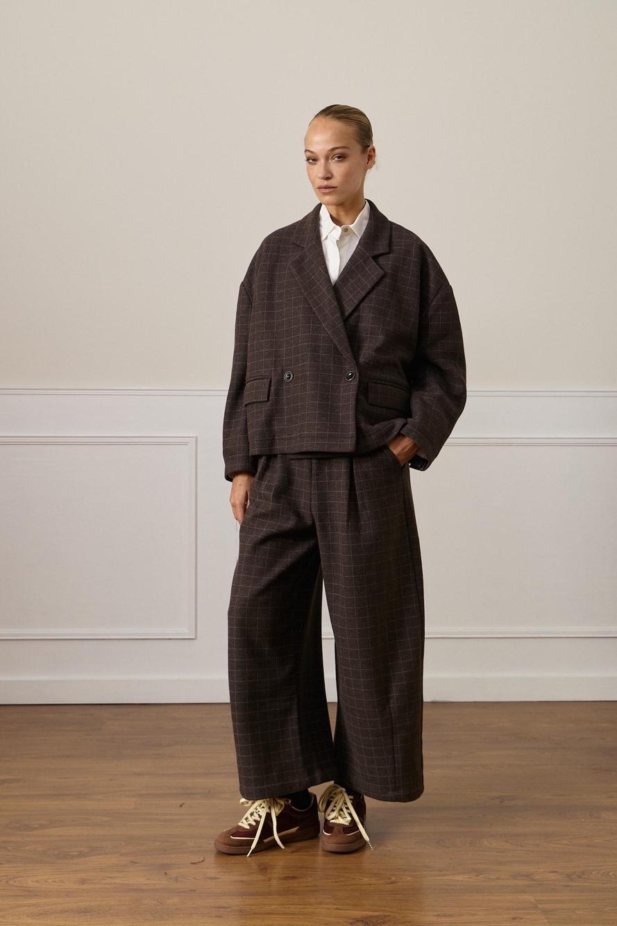 High-Waist Wide-Leg Trousers