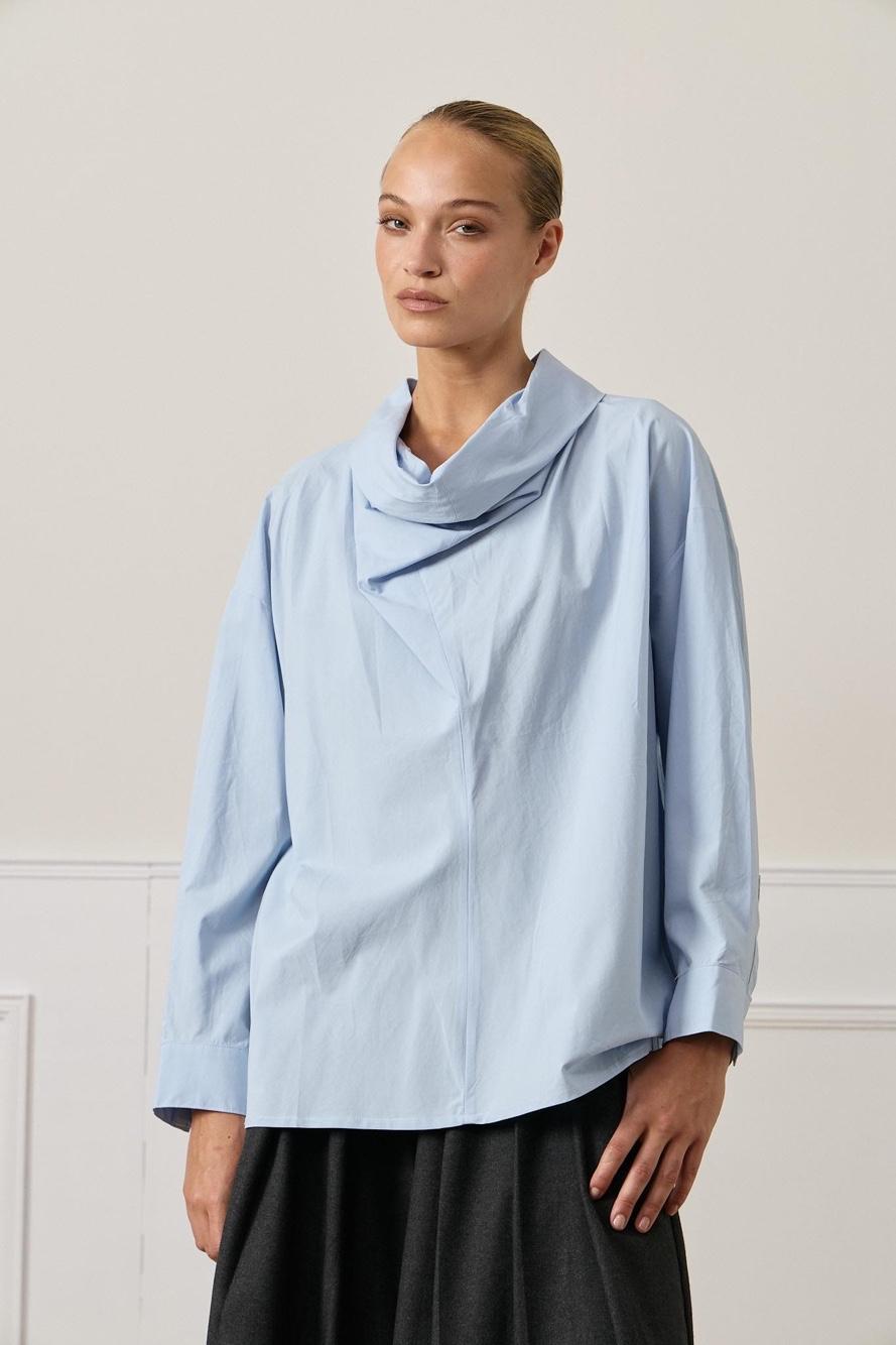 Draped Neck Blouse