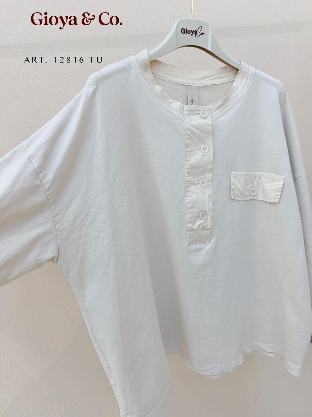 Relaxed Button-Front Top