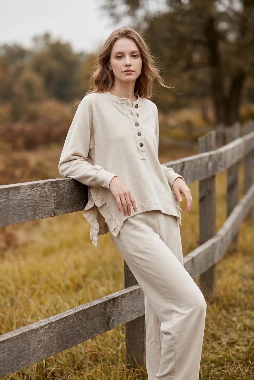 Relaxed Ruffle Blouse