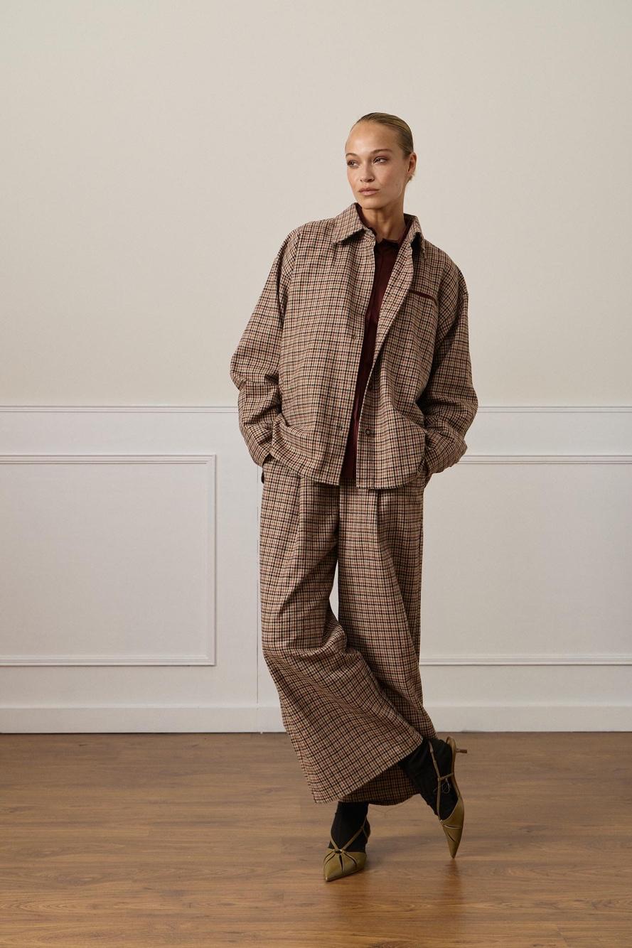 Wide Pleated Trousers