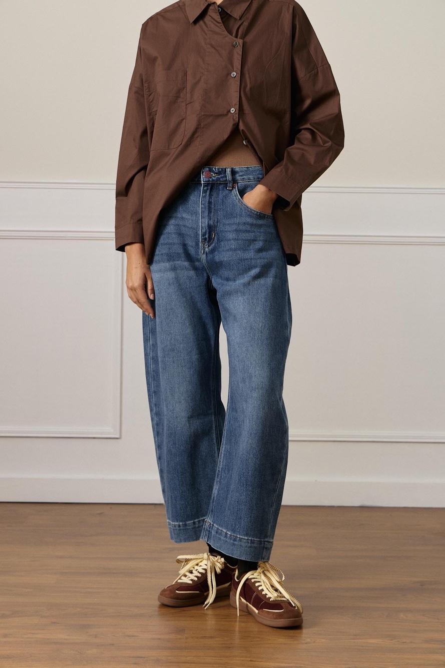 High-Waist Wide-Leg Trousers