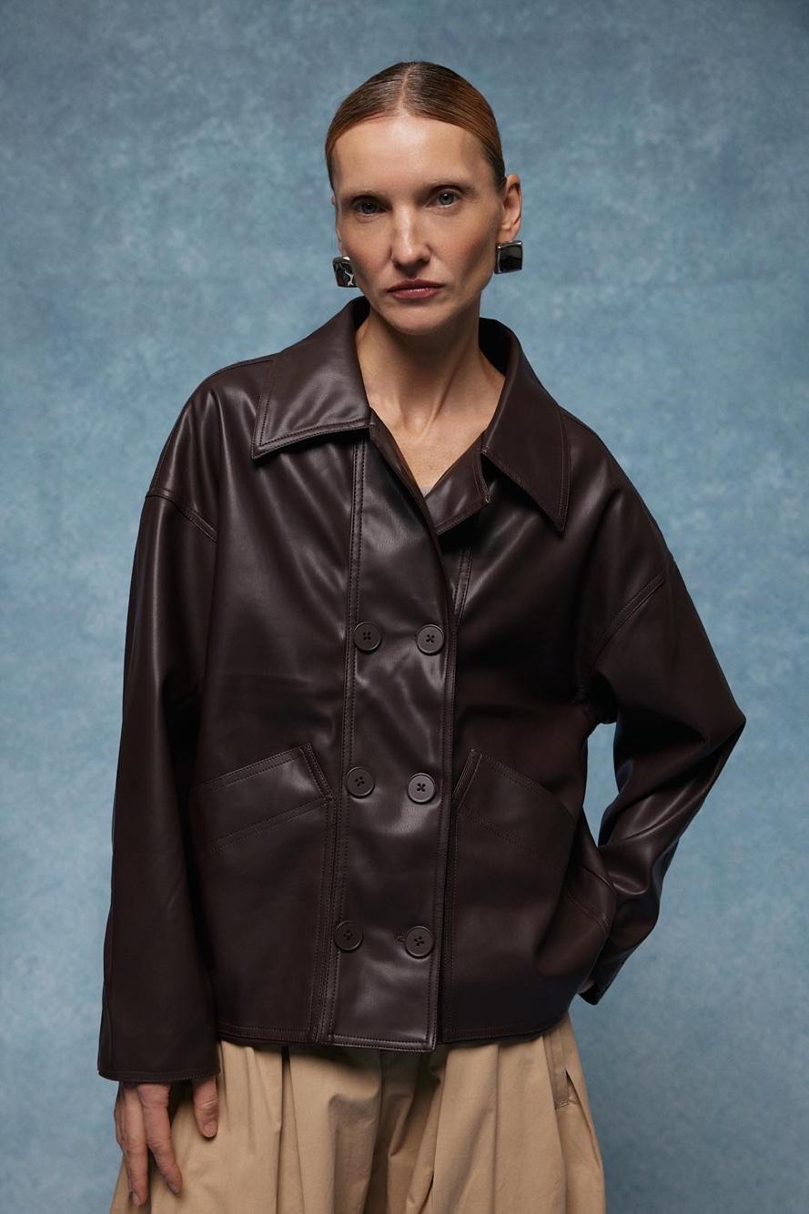 Oversize Jacket with Collar