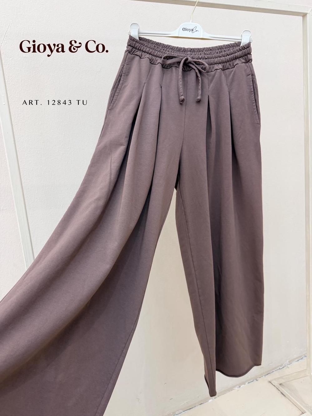 Wide-Leg Drawstring Trousers