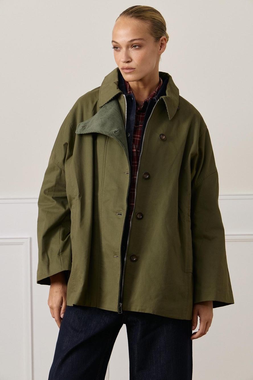 Oversize Jacket with Collar