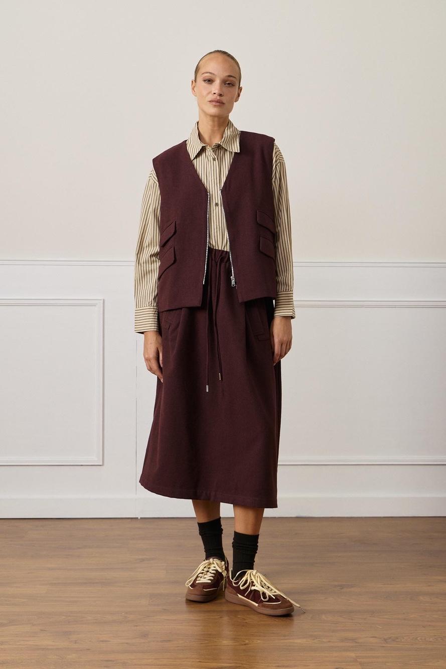 Cropped Zip Vest