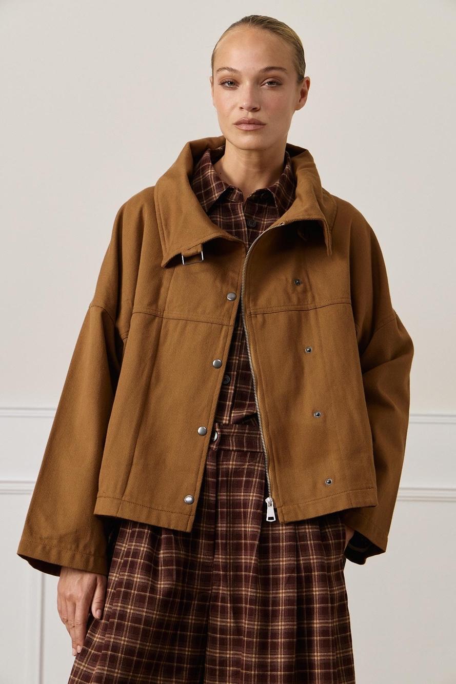 Oversize Jacket with Collar