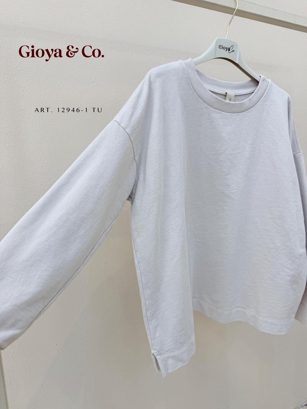 Oversized Sweatshirt with Crew Neck